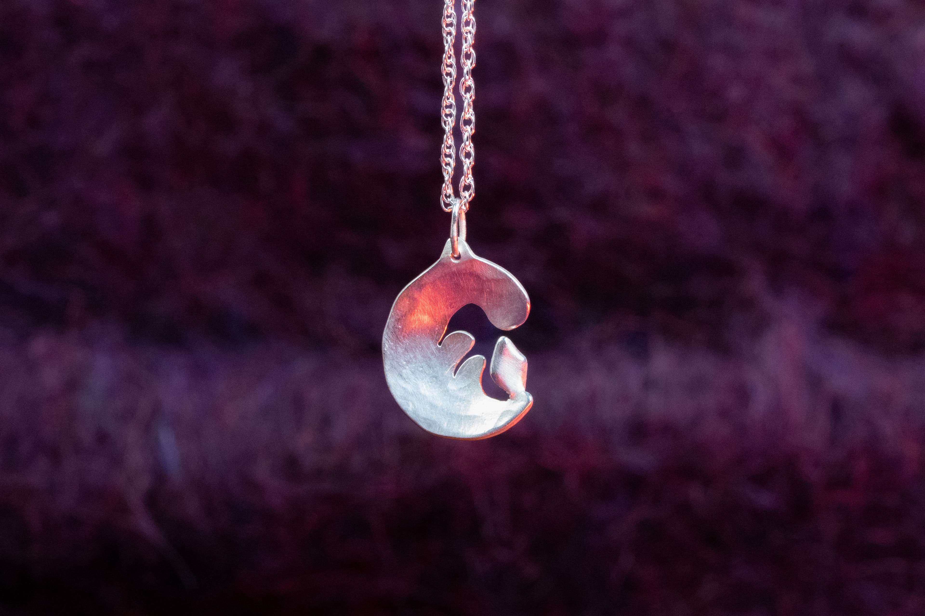 Flamme Astrale pendant in silver